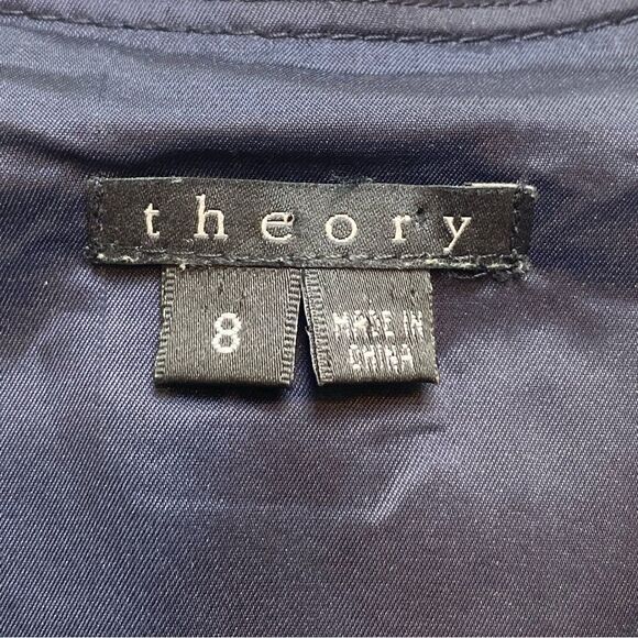 Theory Dark Blue Angeline Sleeveless Jumper Dress Size 8 - Picture 3 of 11